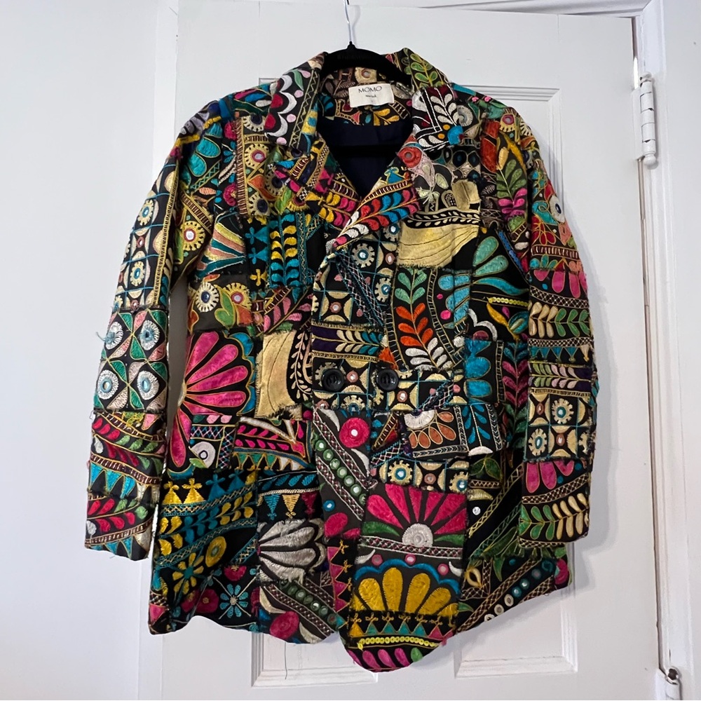 Free people x Momo Frida Patchwork vintage blazer
